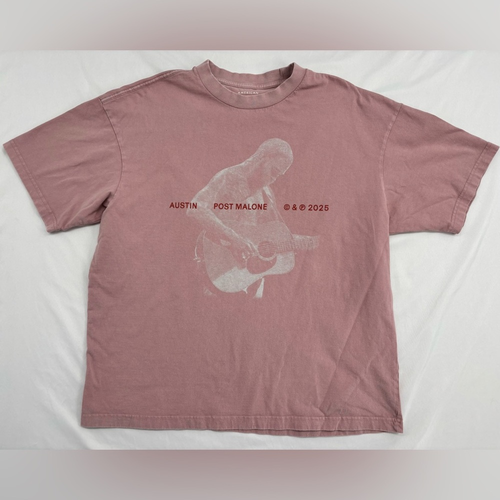American Eagle Outfitters Dusty Rose Post Malone Graphic Tee